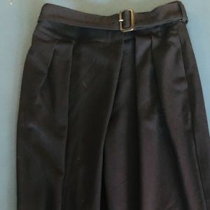 Oak & Fort high waisted belted, pleated pants | Size 6